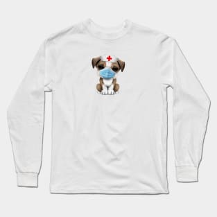 Cute Bulldog Puppy Nurse Long Sleeve T-Shirt